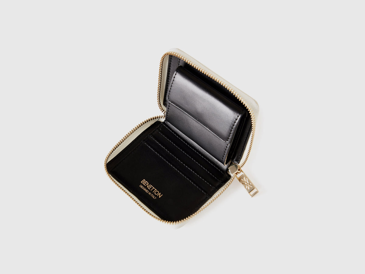 Portafoglio piccolo con zip