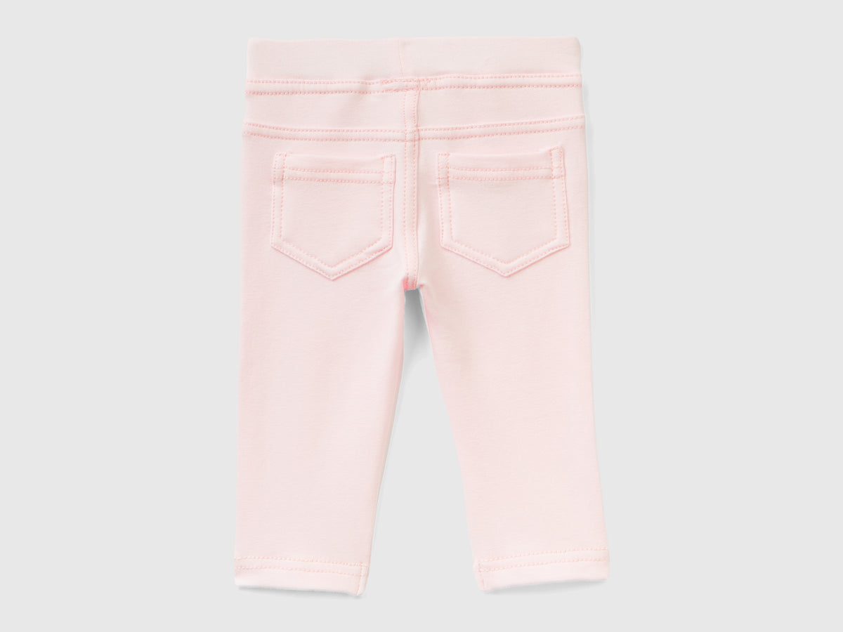Jeggings in felpa stretch