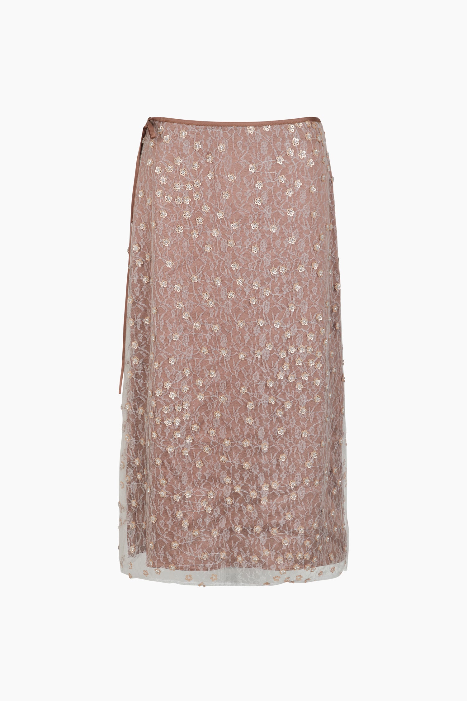 Gonna in pizzo con paillettes da donna fard | Sisley Outlet