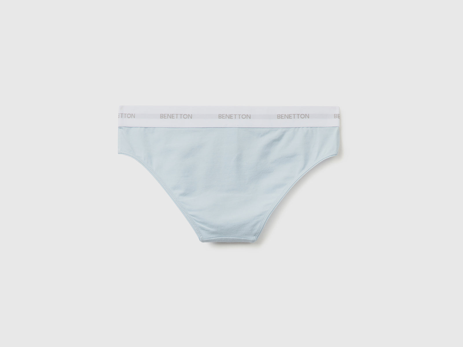 Slip in cotone  stretch da donna celeste 2 | Benetton Outlet