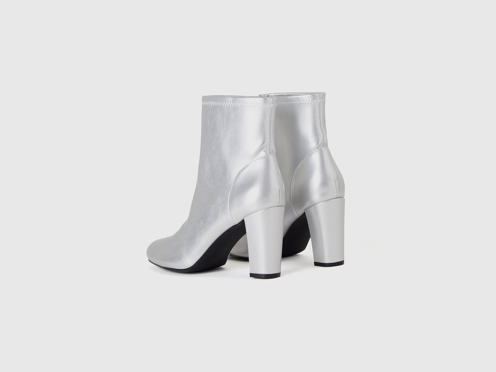 Tronchetti stretch con tacco da donna argento 2 | Benetton Outlet