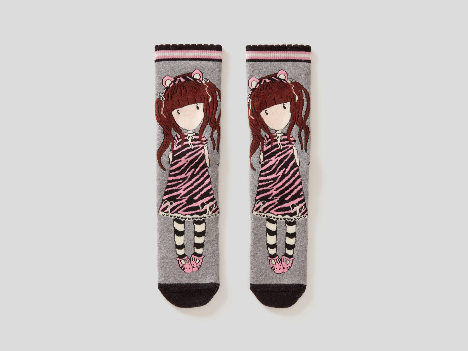 Calzini antiscivolo Gorjuss da bambino grigio scuro | Benetton Outlet