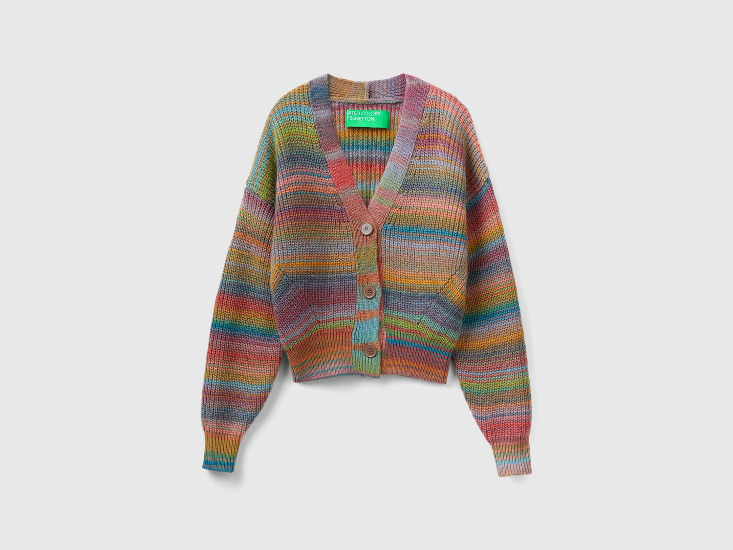Cardigan a righe da donna multi-color | Benetton Outlet