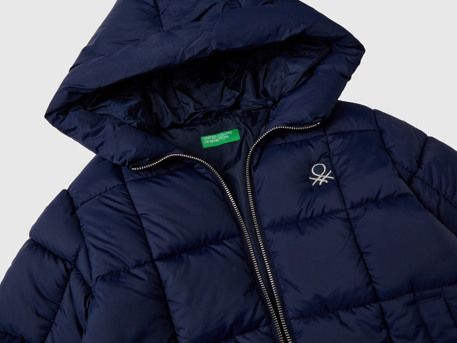 Giubbino lungo "Rain Defender" da bambina blu scuro 3 | Benetton Outlet