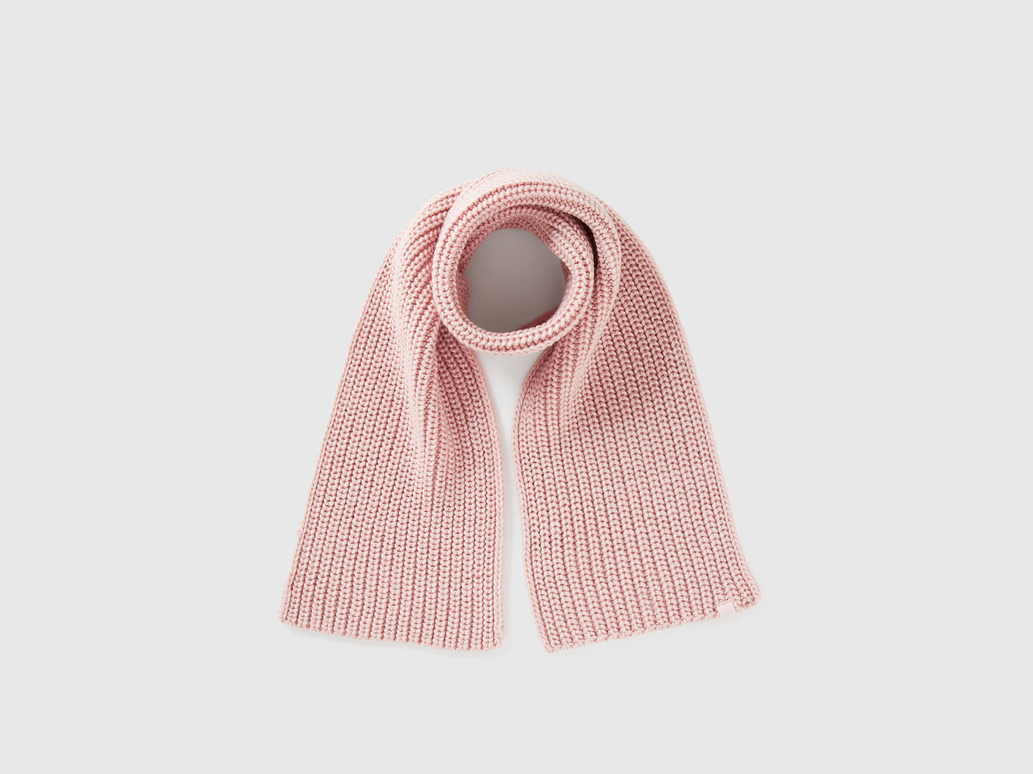 Sciarpa in misto lana da bambino rosa | Benetton Outlet