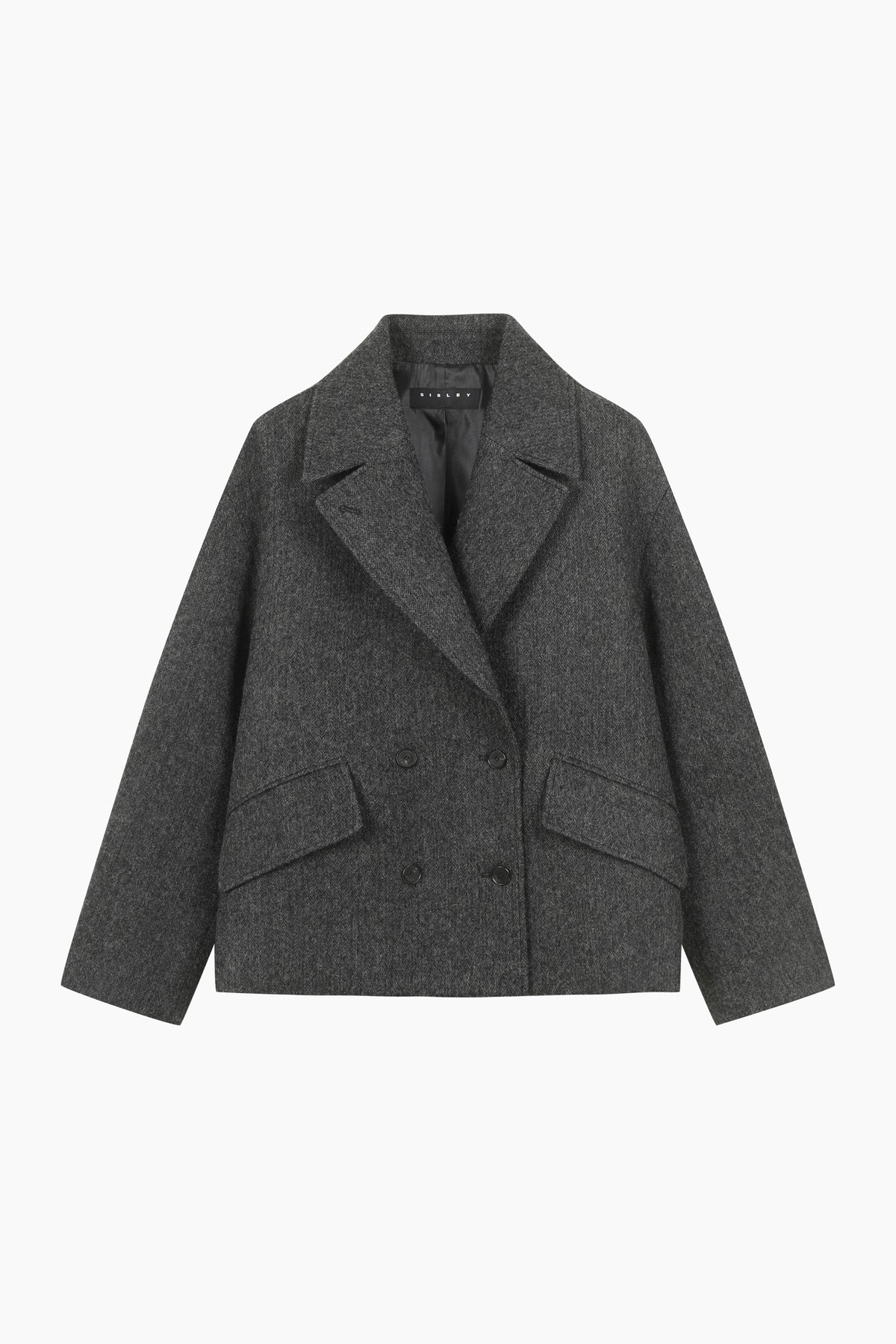 Cappotto corto doppiopetto