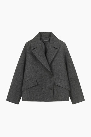Cappotto corto doppiopetto