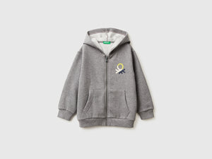 Felpa con cappuccio e zip