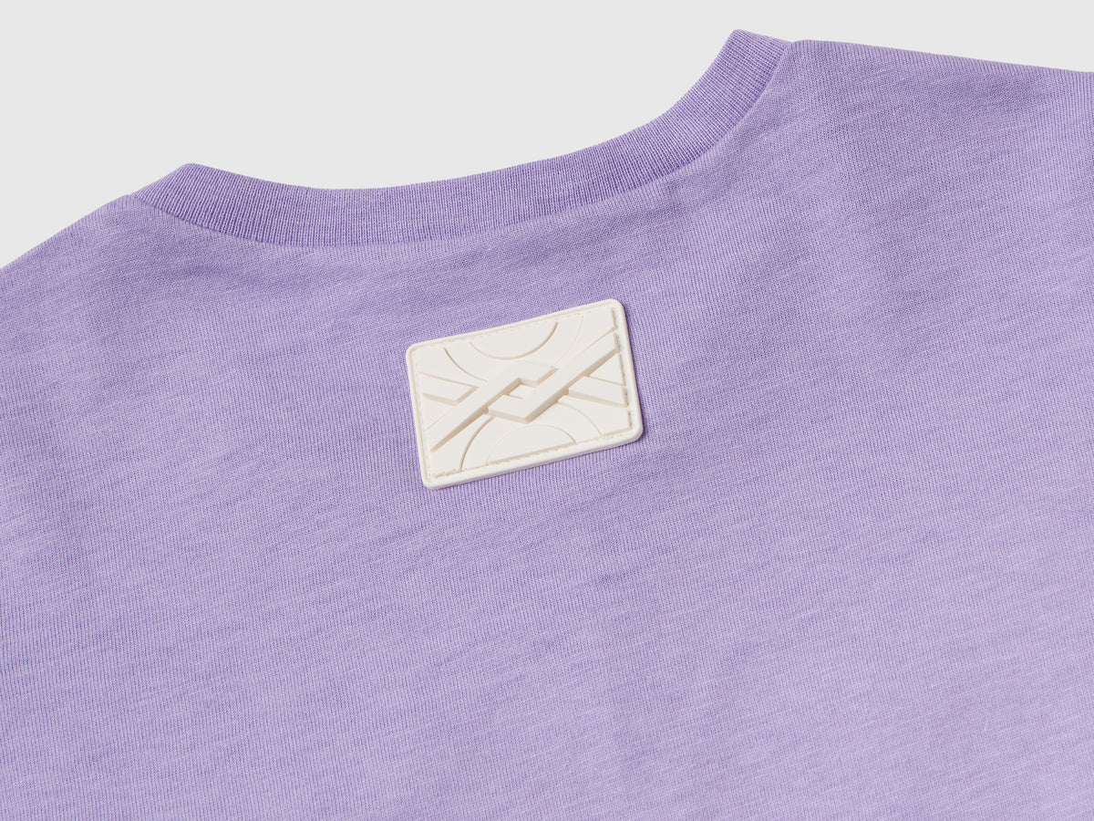 T-shirt con rouches