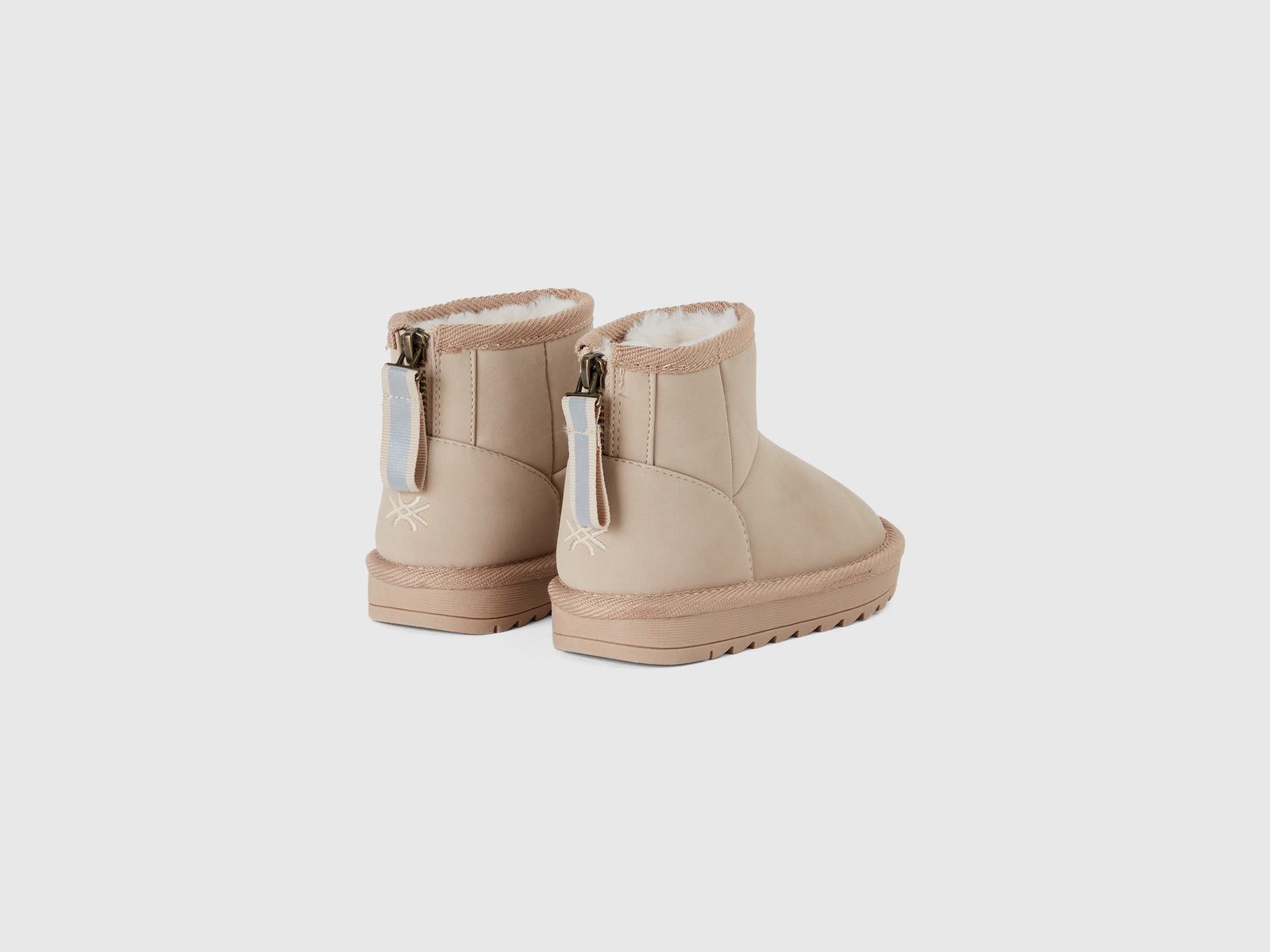 Tronchetti in tessuto spalmato da bimba beige 2 | Benetton Outlet