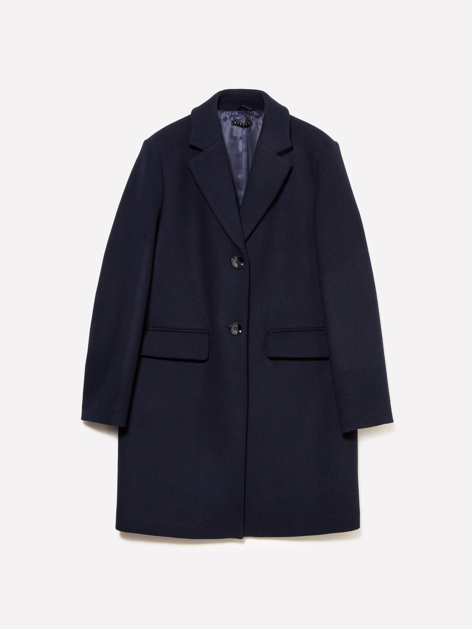 Cappotto midi da donna blu scuro | Sisley Outlet