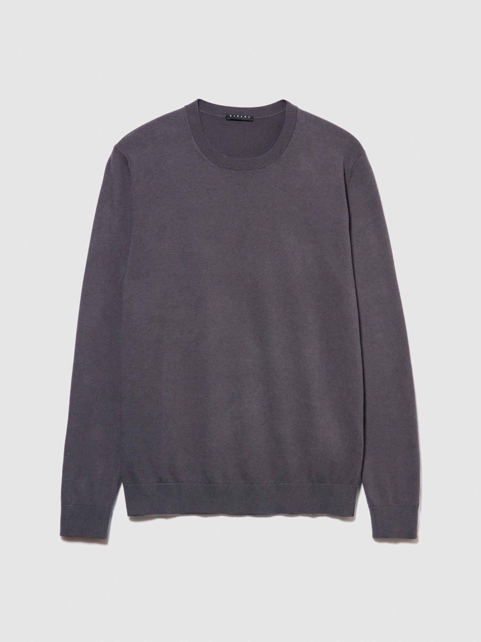 Maglia tinta unita da uomo grigio scuro | Sisley Outlet
