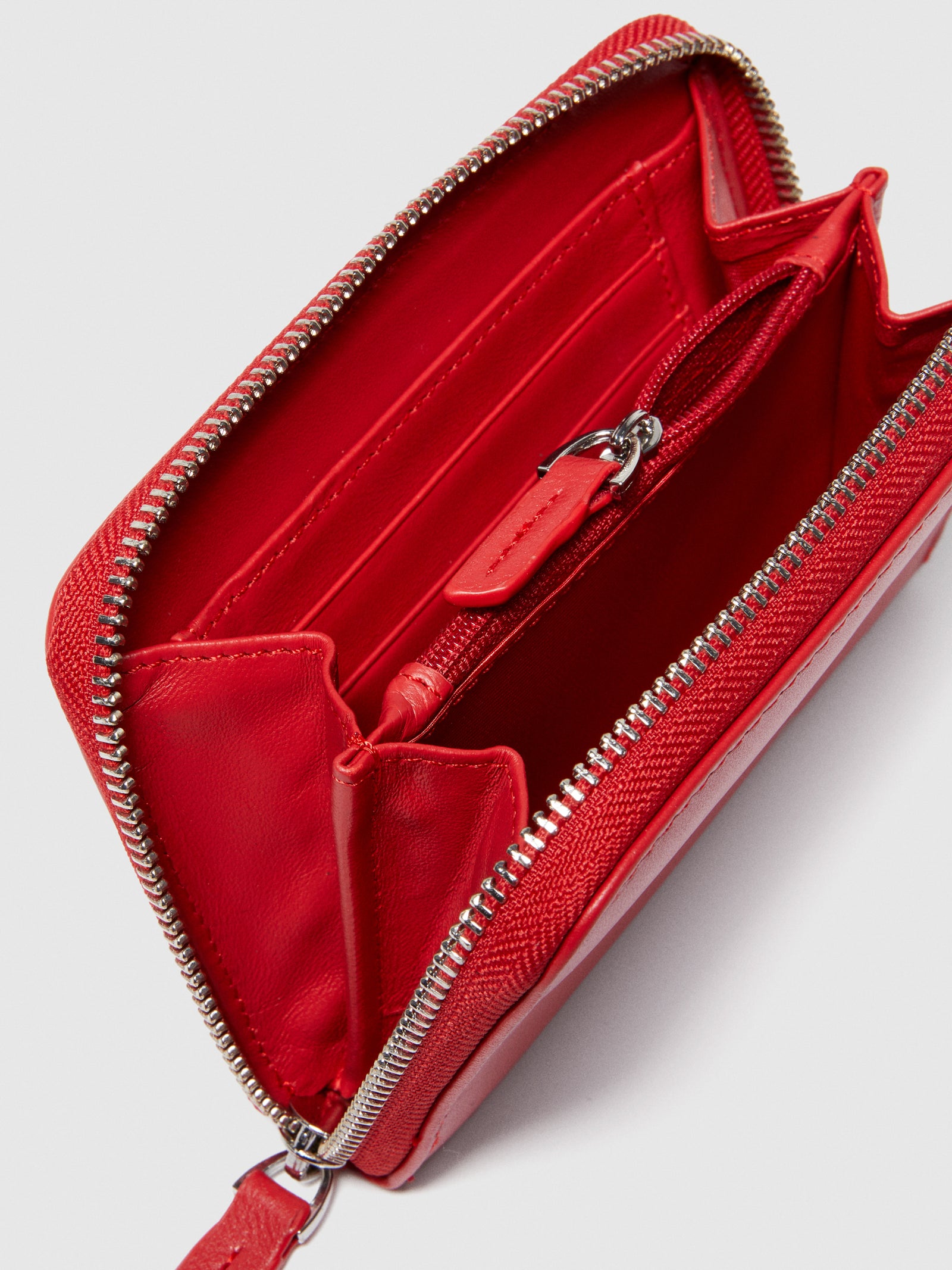 Portafoglio in pelle da donna rosso 3 | Sisley Outlet