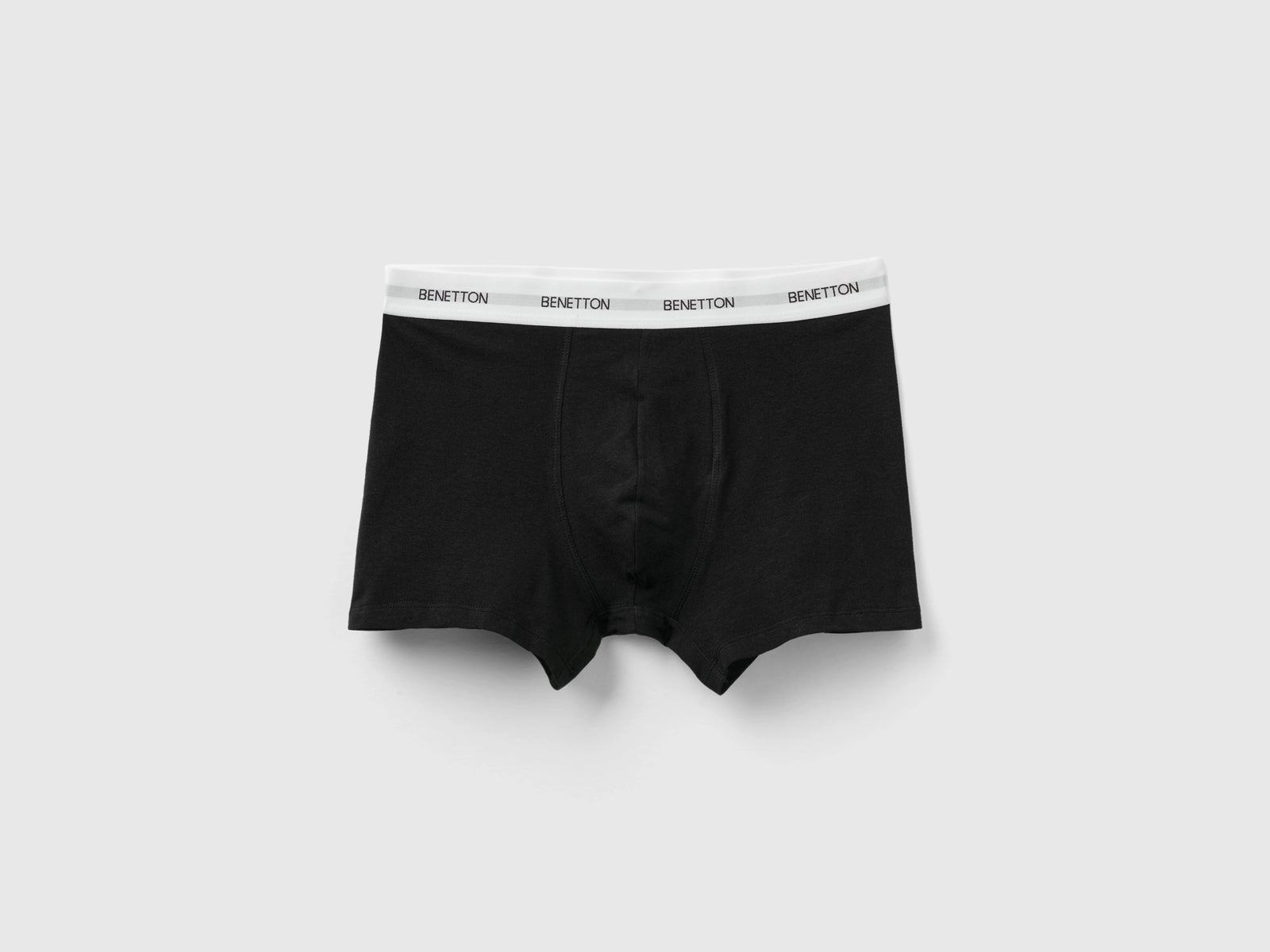 Boxer in cotone bio stretch da uomo nero | Benetton Outlet