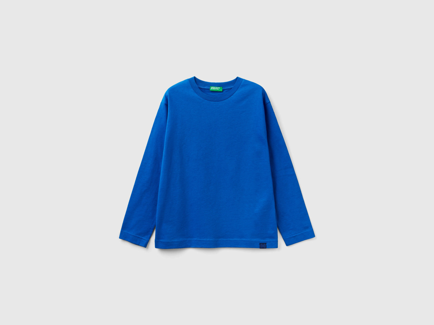 T-shirt girocollo 100% cotone bio da bambino bluette | Benetton Outlet