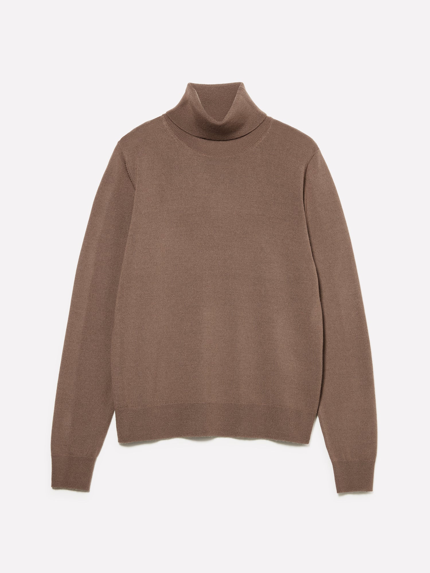 Maglia dolcevita in misto lana da donna marrone | Sisley Outlet