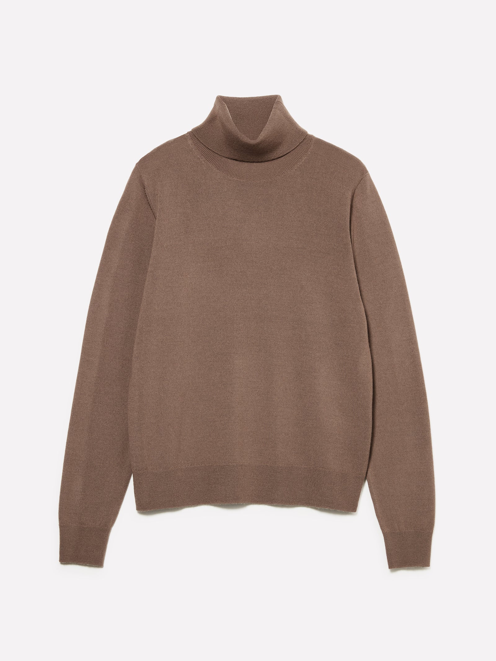 Maglia dolcevita in misto lana da donna marrone | Sisley Outlet