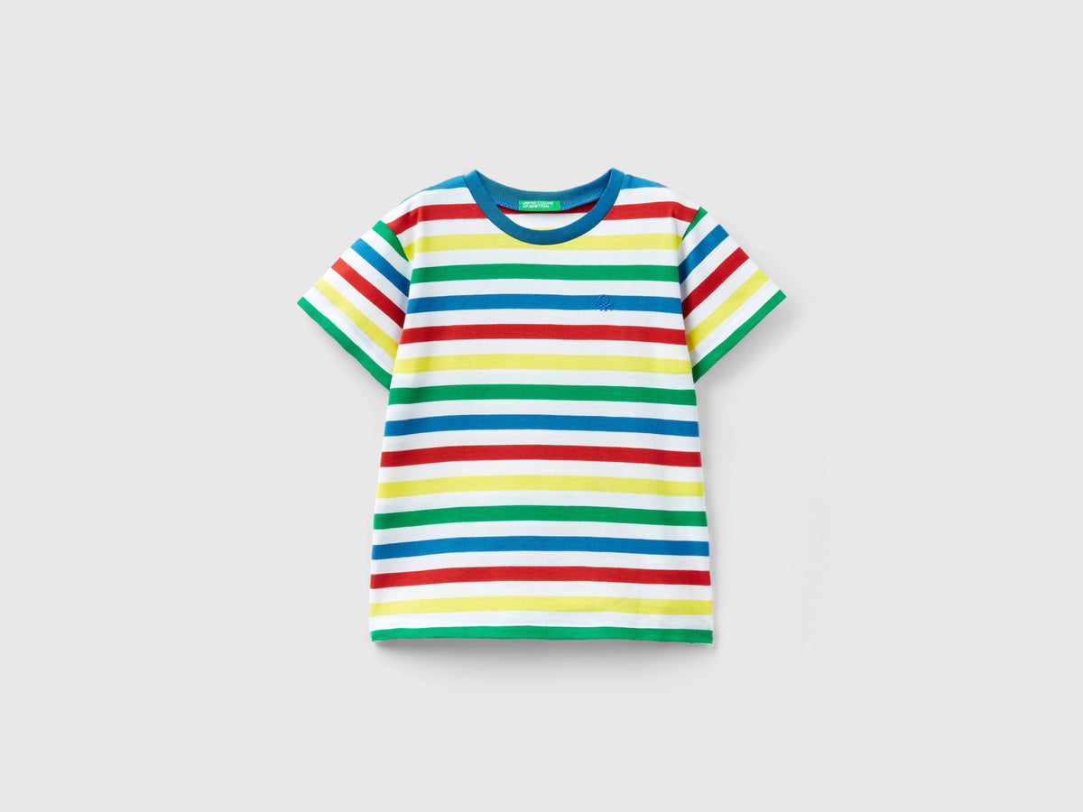 Maglietta a righe 100% cotone