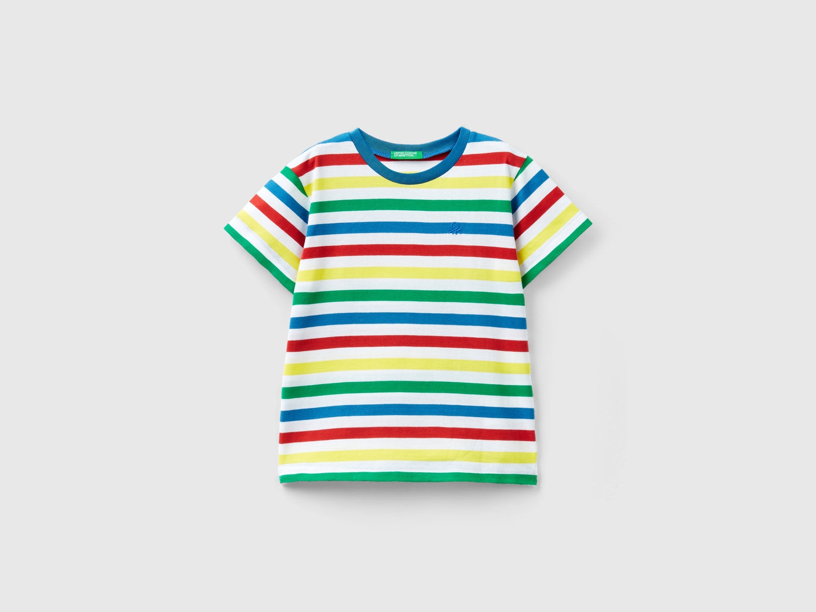Maglietta a righe 100% cotone da bimbo multi-color | Benetton Outlet