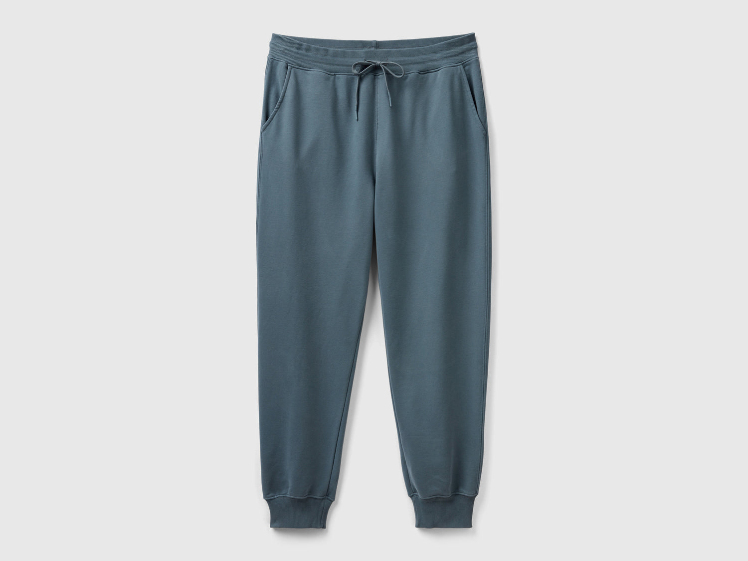 Joggers in misto cotone bio da uomo grigio scuro | Benetton Outlet