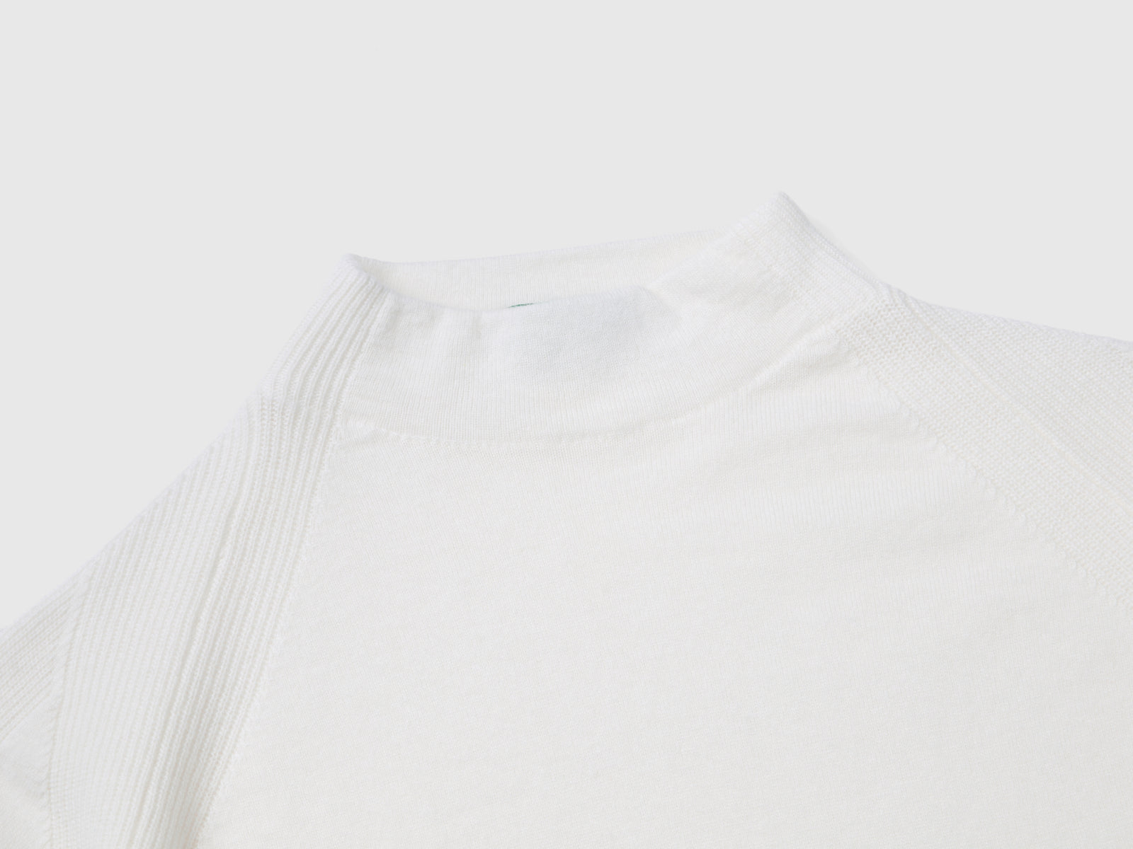 Maglione in misto cashmere da donna bianco panna 3 | Benetton Outlet