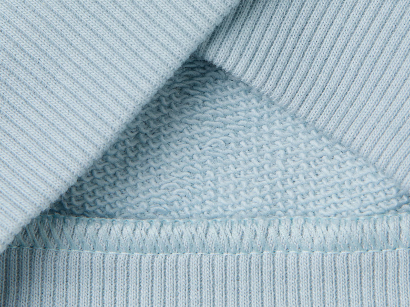 Felpa con cappuccio in cotone bio da neonato verde acqua 3 | Benetton Outlet