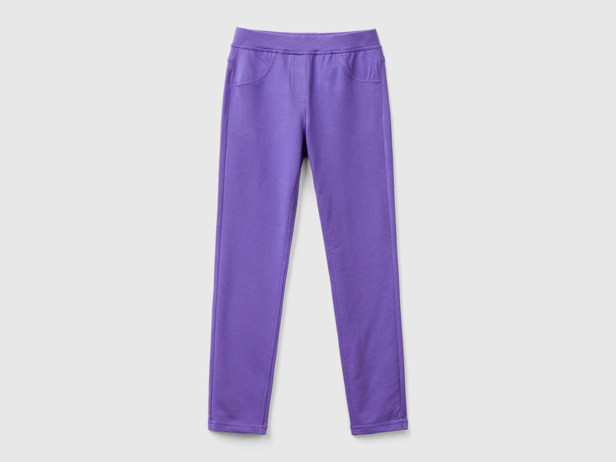 Jeggings in felpa stretch