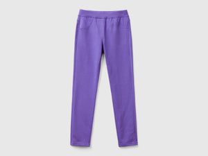 Jeggings in felpa stretch
