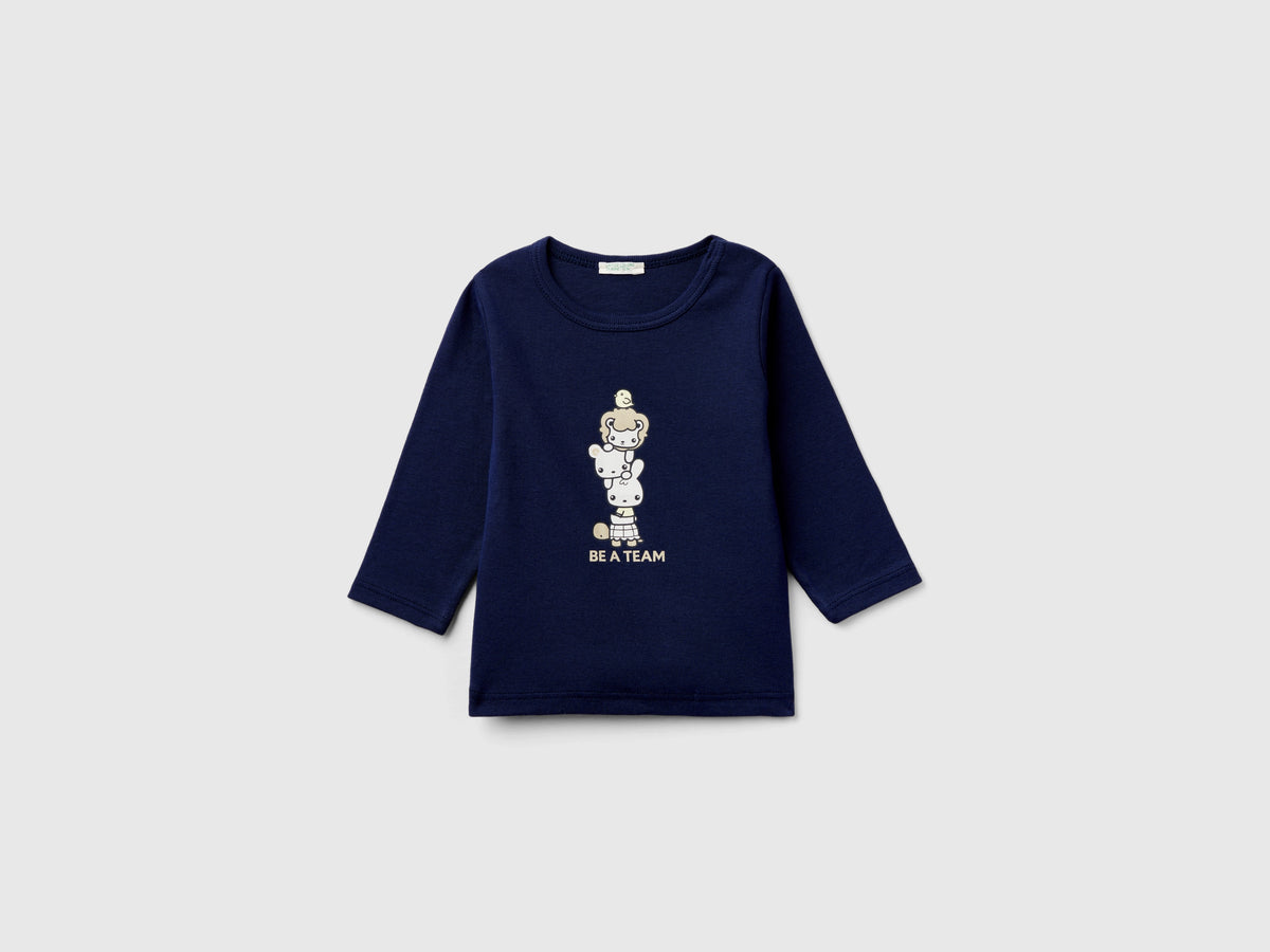 T-shirt manica lunga 100% cotone bio