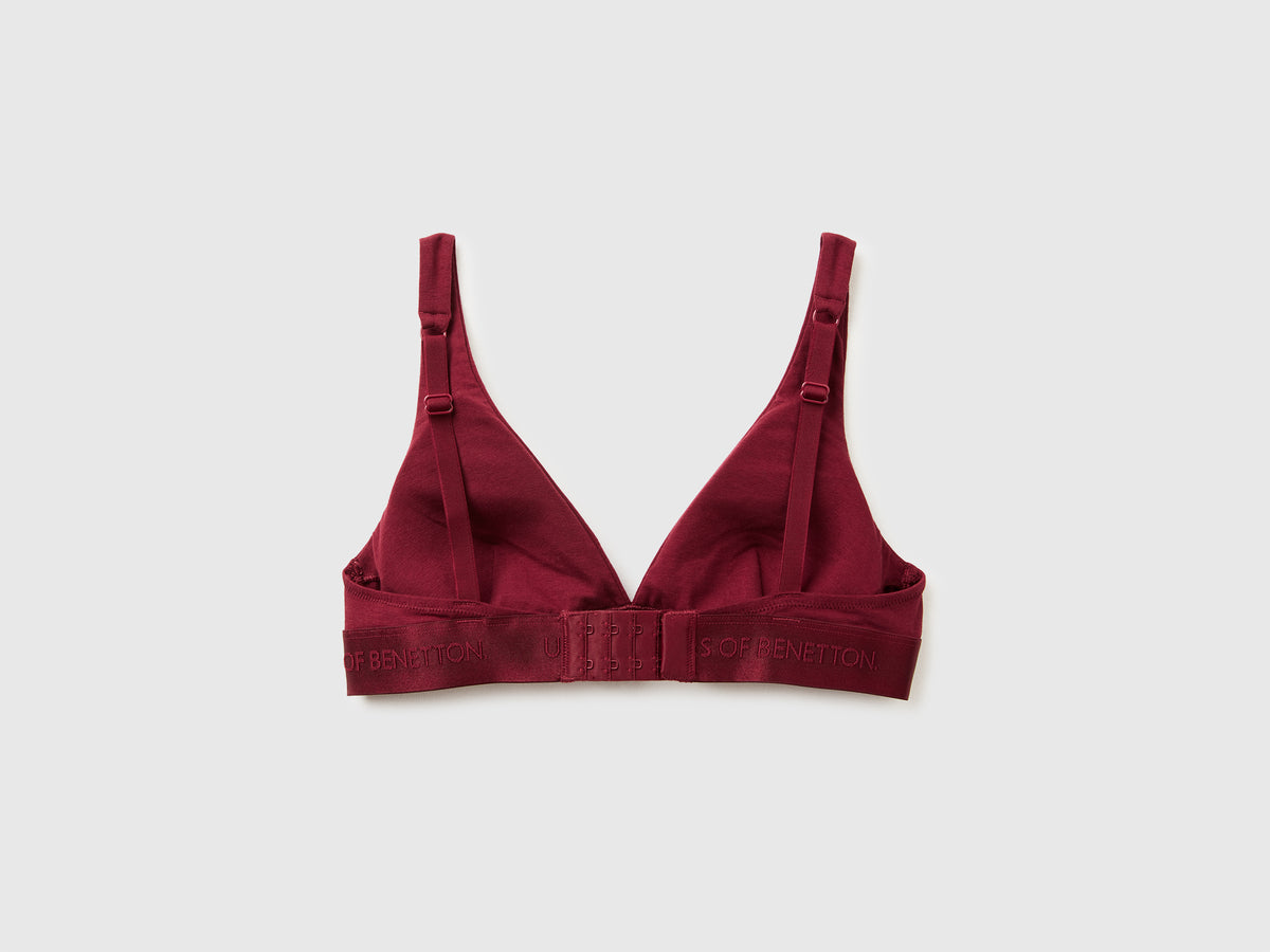 Reggiseno a triangolo in cotone stretch