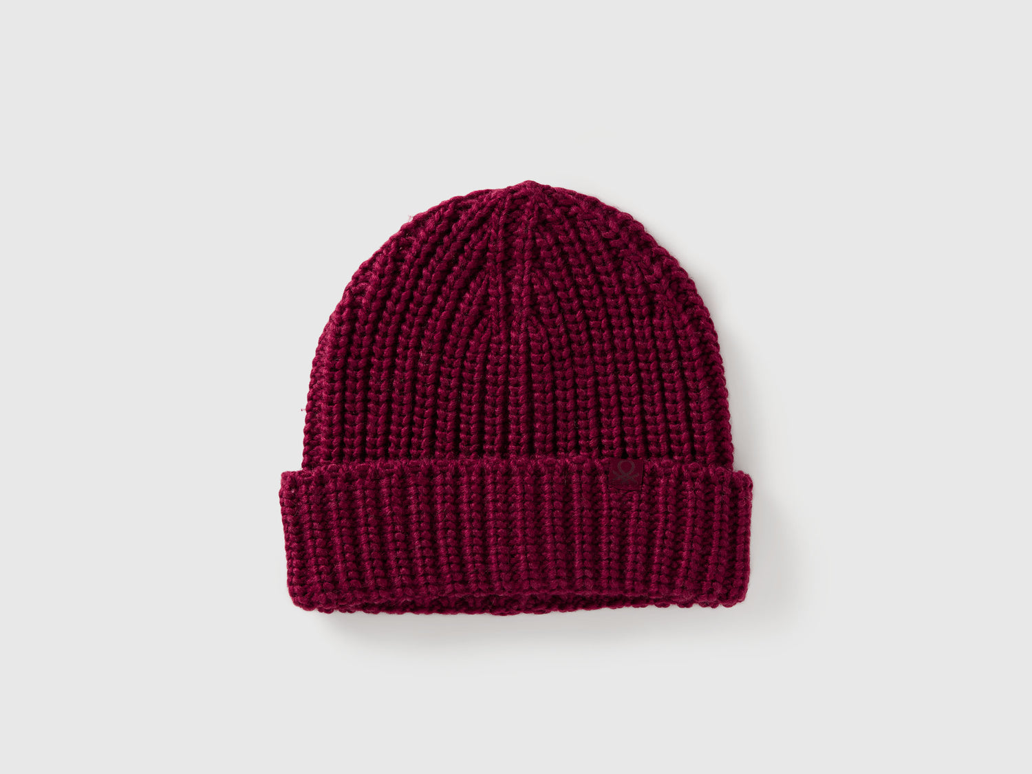 Berretto in misto lana da bambino bordeaux | Benetton Outlet