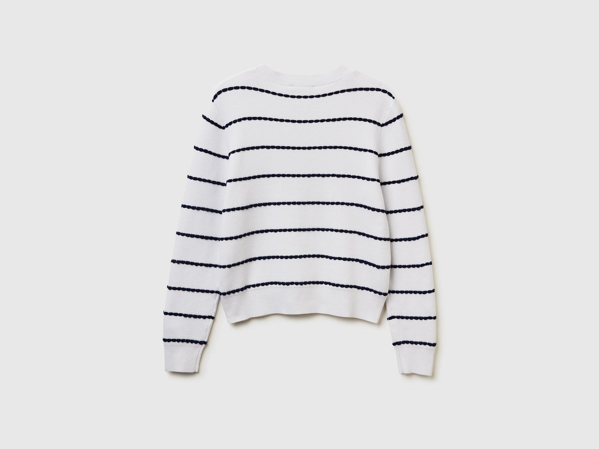 Maglia jacquard in misto viscosa