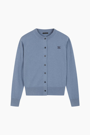 Cardigan con ricamo