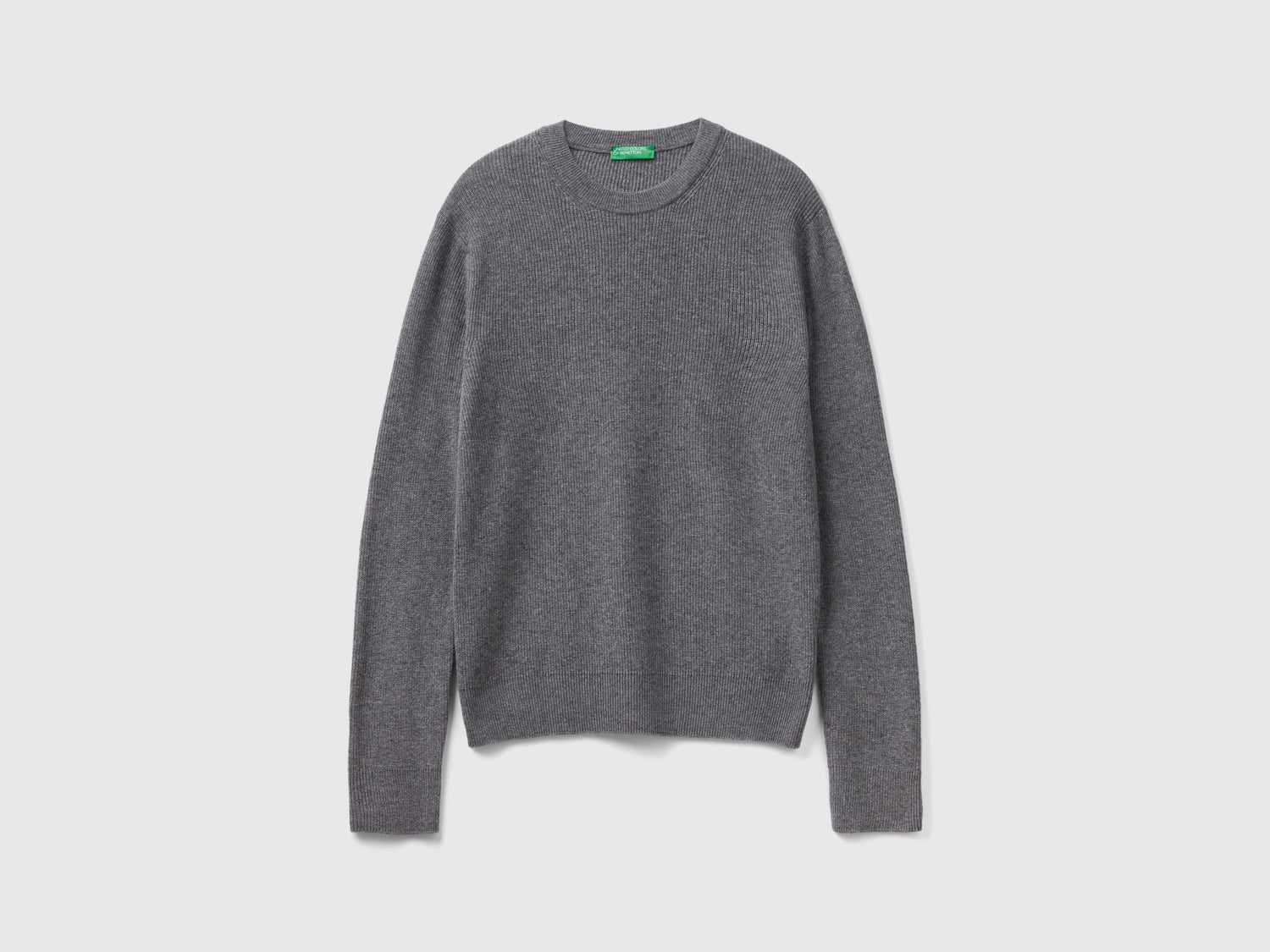 Maglia in misto cashmere da uomo grigio | Benetton Outlet