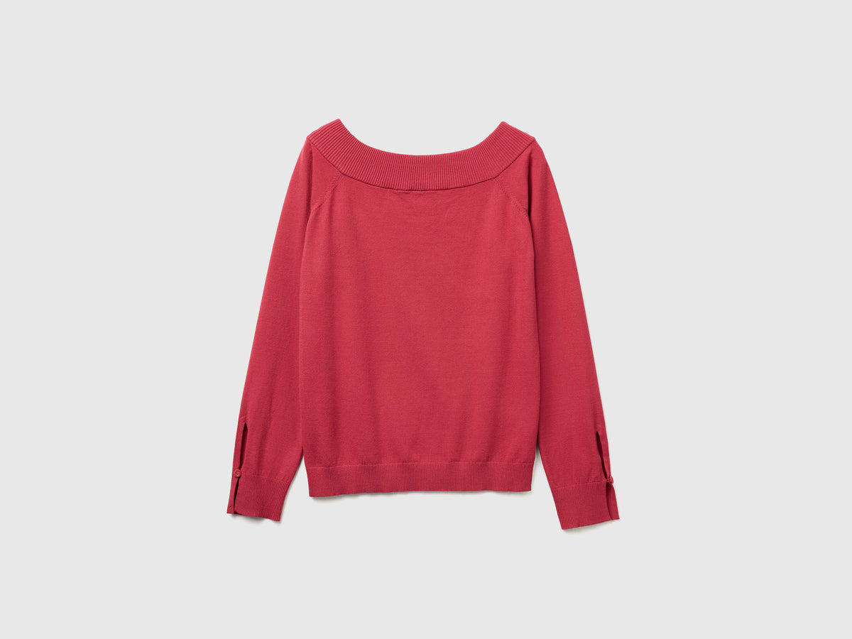 Maglia con scollo bardot