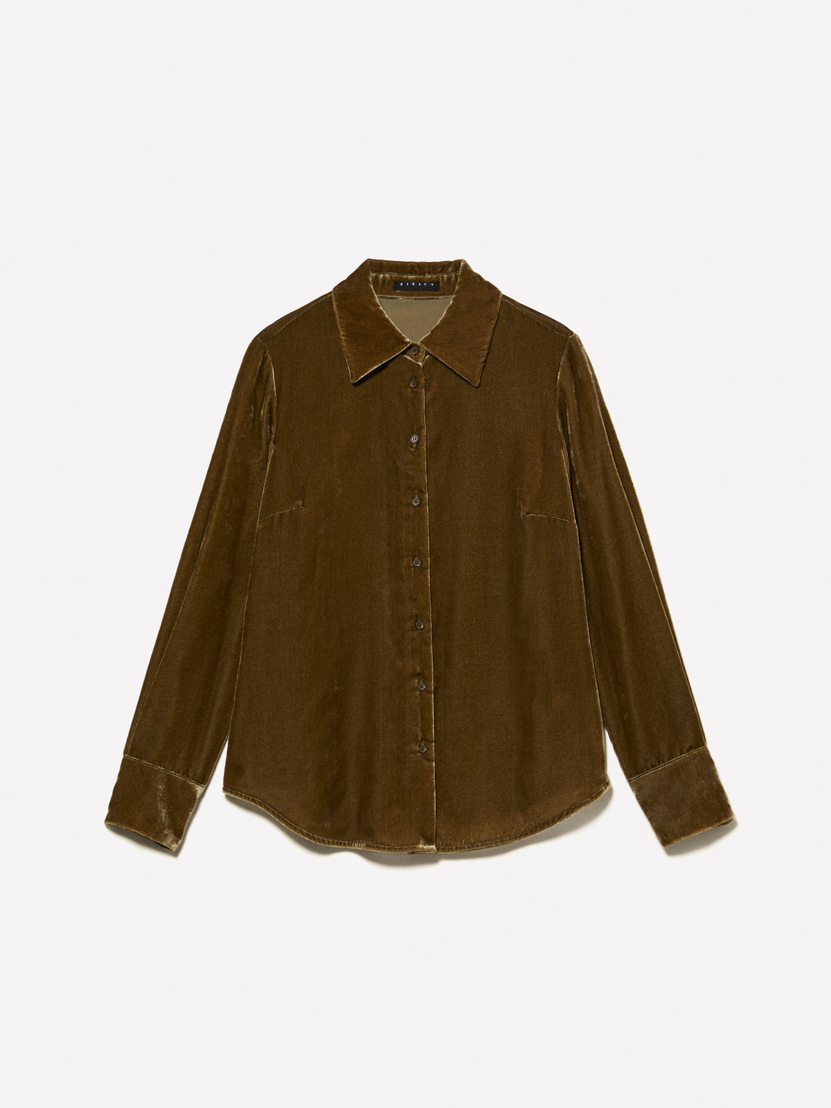 green velvet dress shirt Velvet button down shirt Hunter green Hunter green / Medium