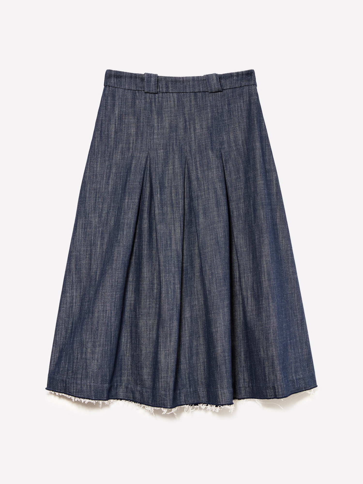 Gonna a ruota in denim blu da donna blu scuro | Sisley Outlet