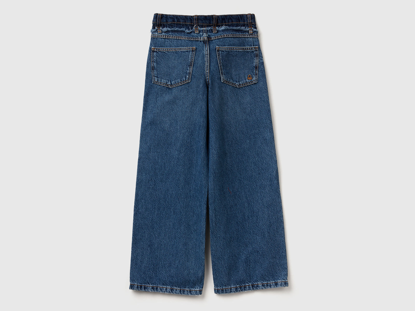 Jeans straight fit da bambina blu scuro 2 | Benetton Outlet