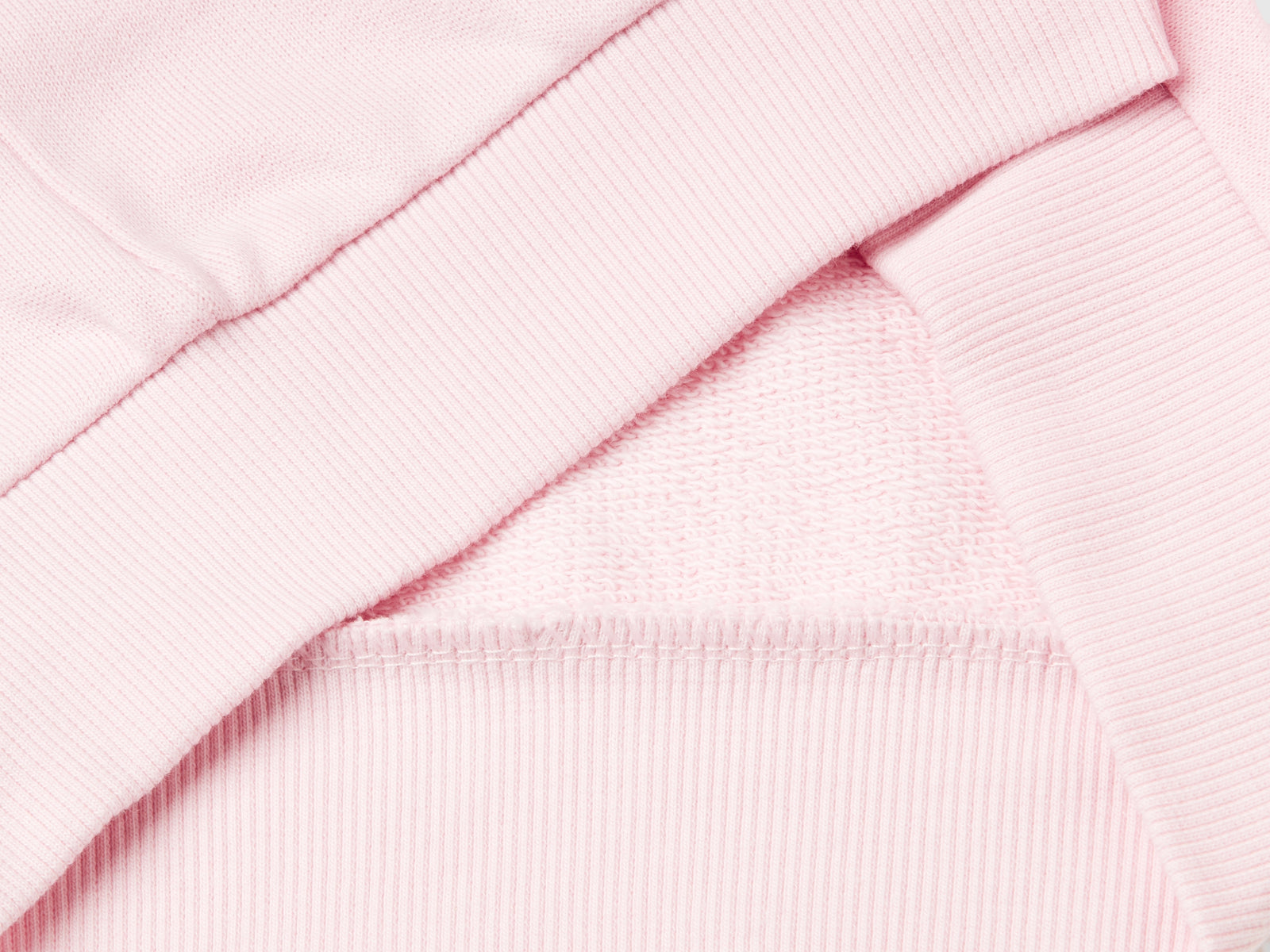 Tuta in felpa 100% cotone da bimbo rosa 3 | Benetton Outlet