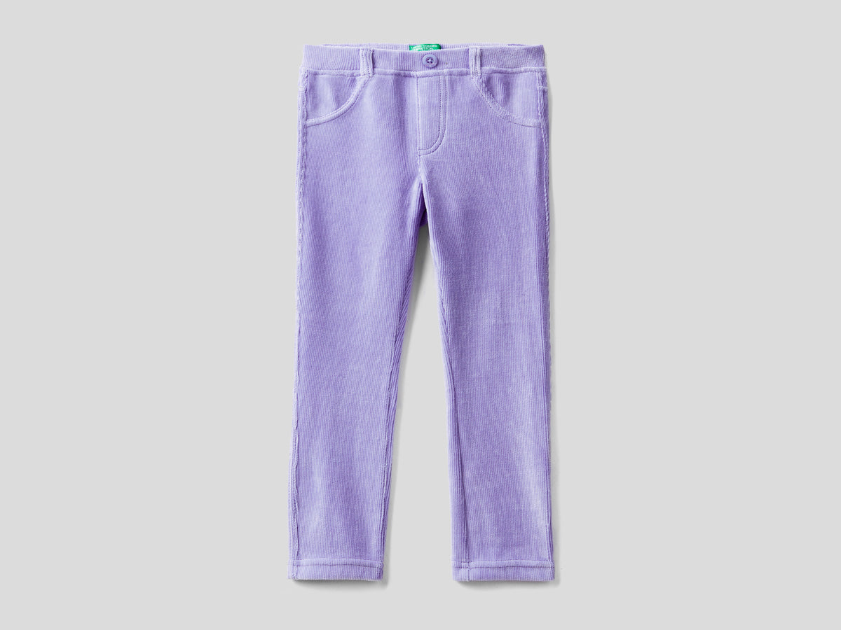 Pantaloni in ciniglia a costine
