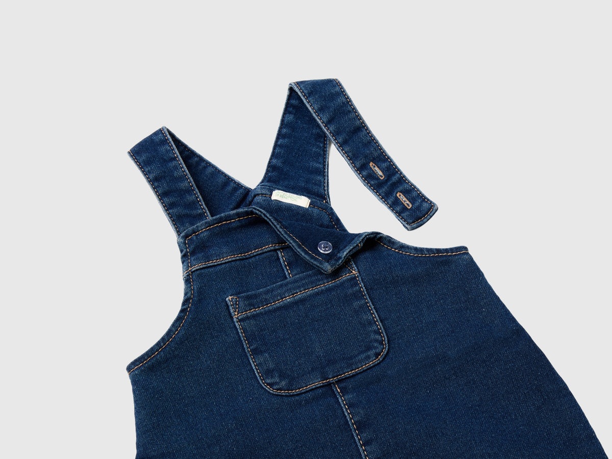 Salopette effetto denim baggy fit