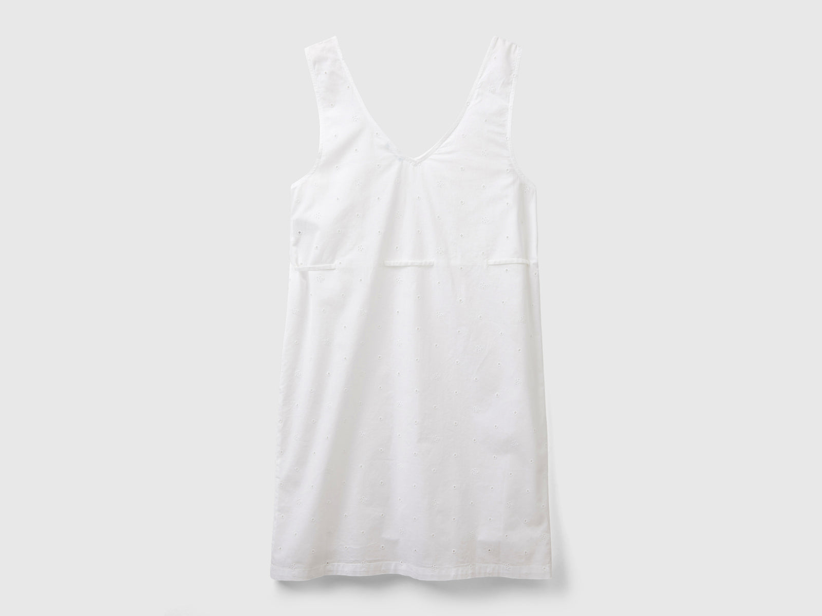 Camicia da notte con ricami sangallo da donna bianco 2 | Benetton Outlet