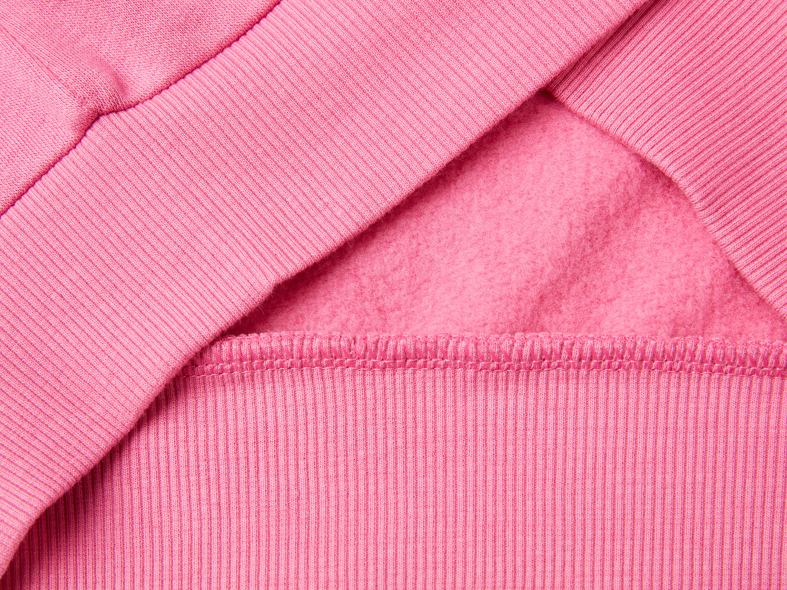 Zip-up sweatshirt with sequins da bambina rosa 3 | Benetton Outlet