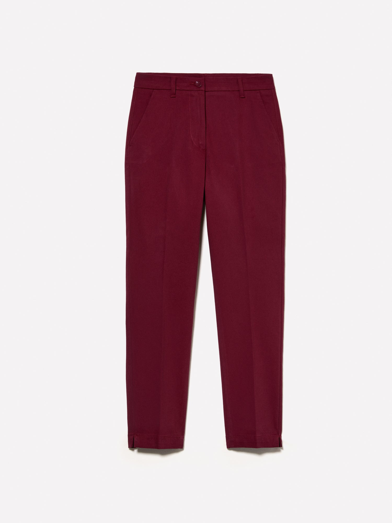 Chino slim fit da donna bordeaux | Sisley Outlet