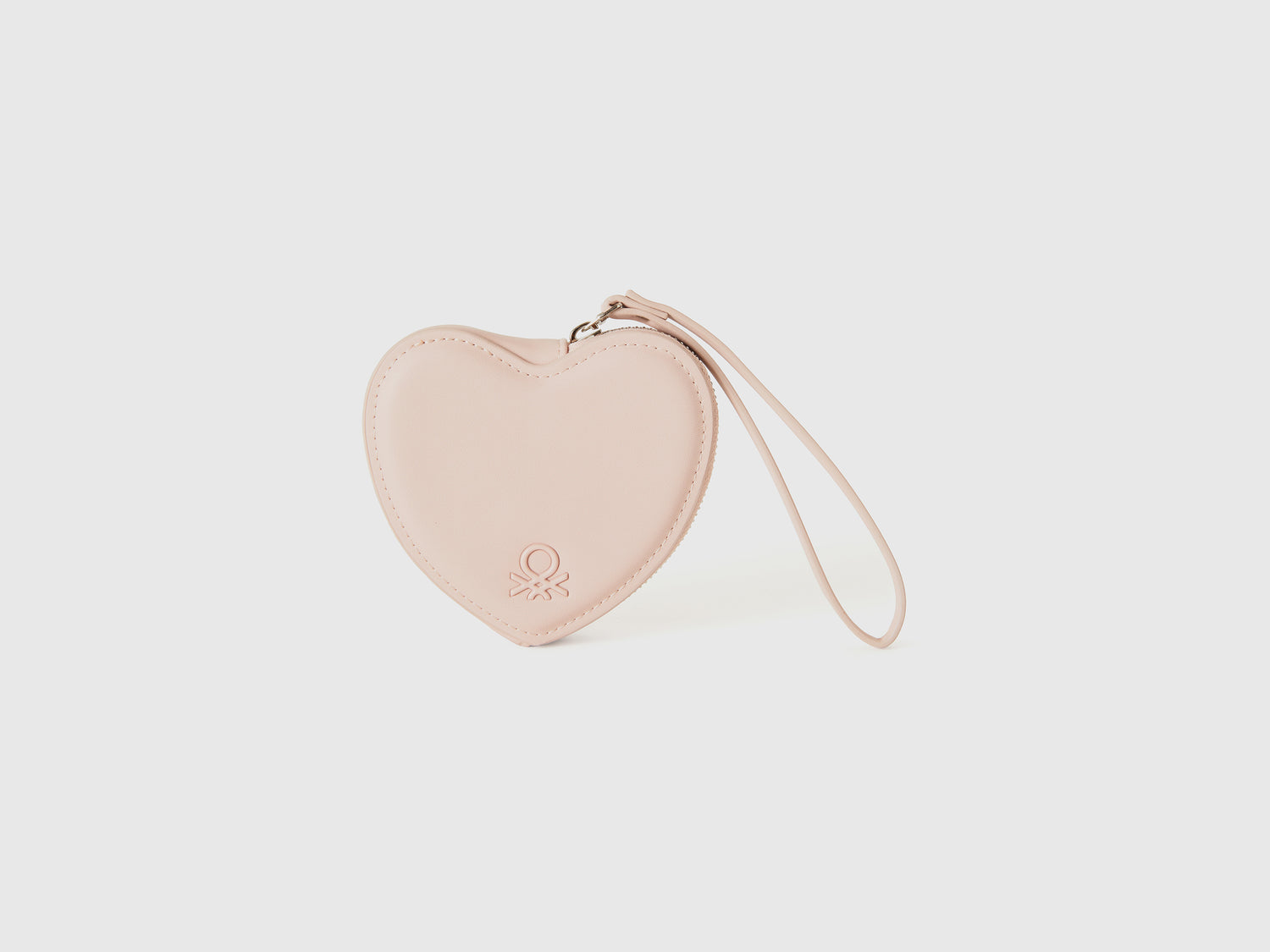 Portamonete cuore da donna rosa tenue | Benetton Outlet