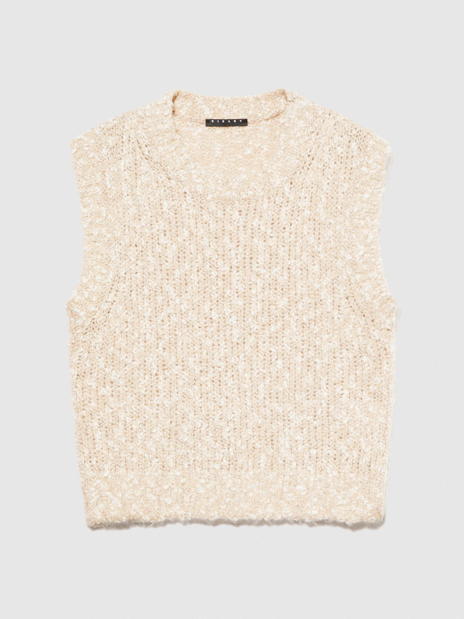 Gilet bouclé da donna beige | Sisley Outlet