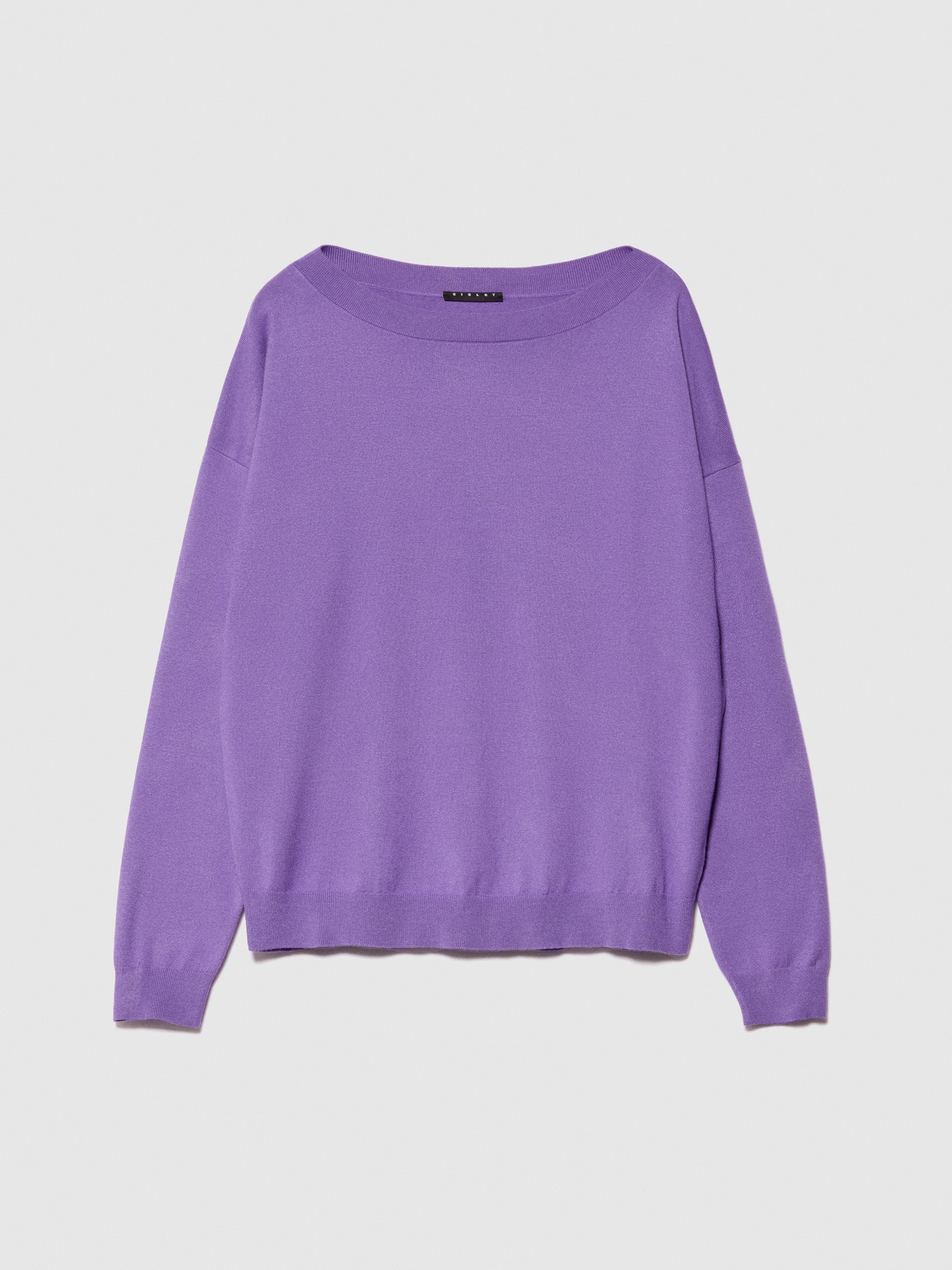 Maglia con scollo a barca da donna lilla | Sisley Outlet