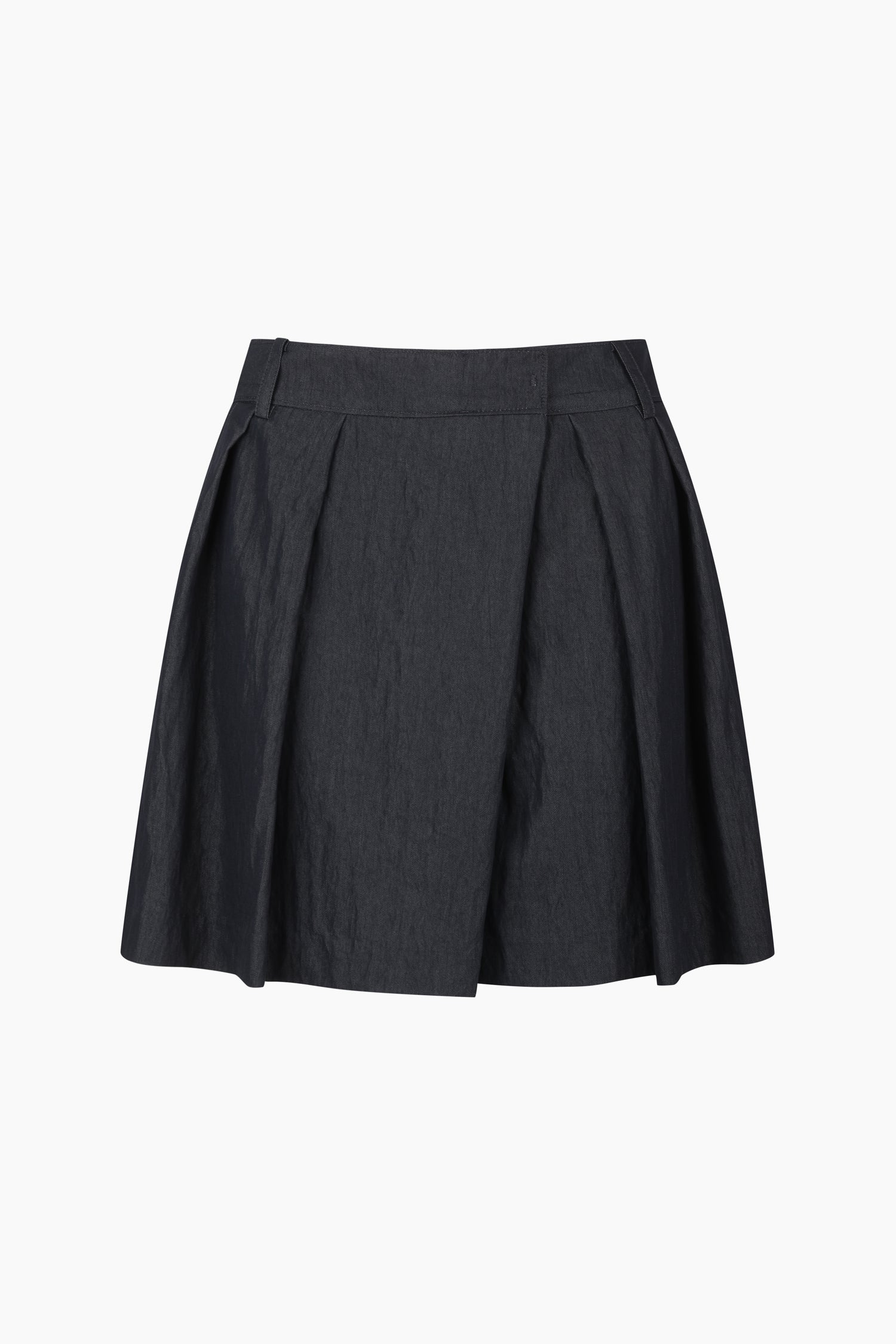 Gonna pantalone con pieghe da donna nero | Sisley Outlet