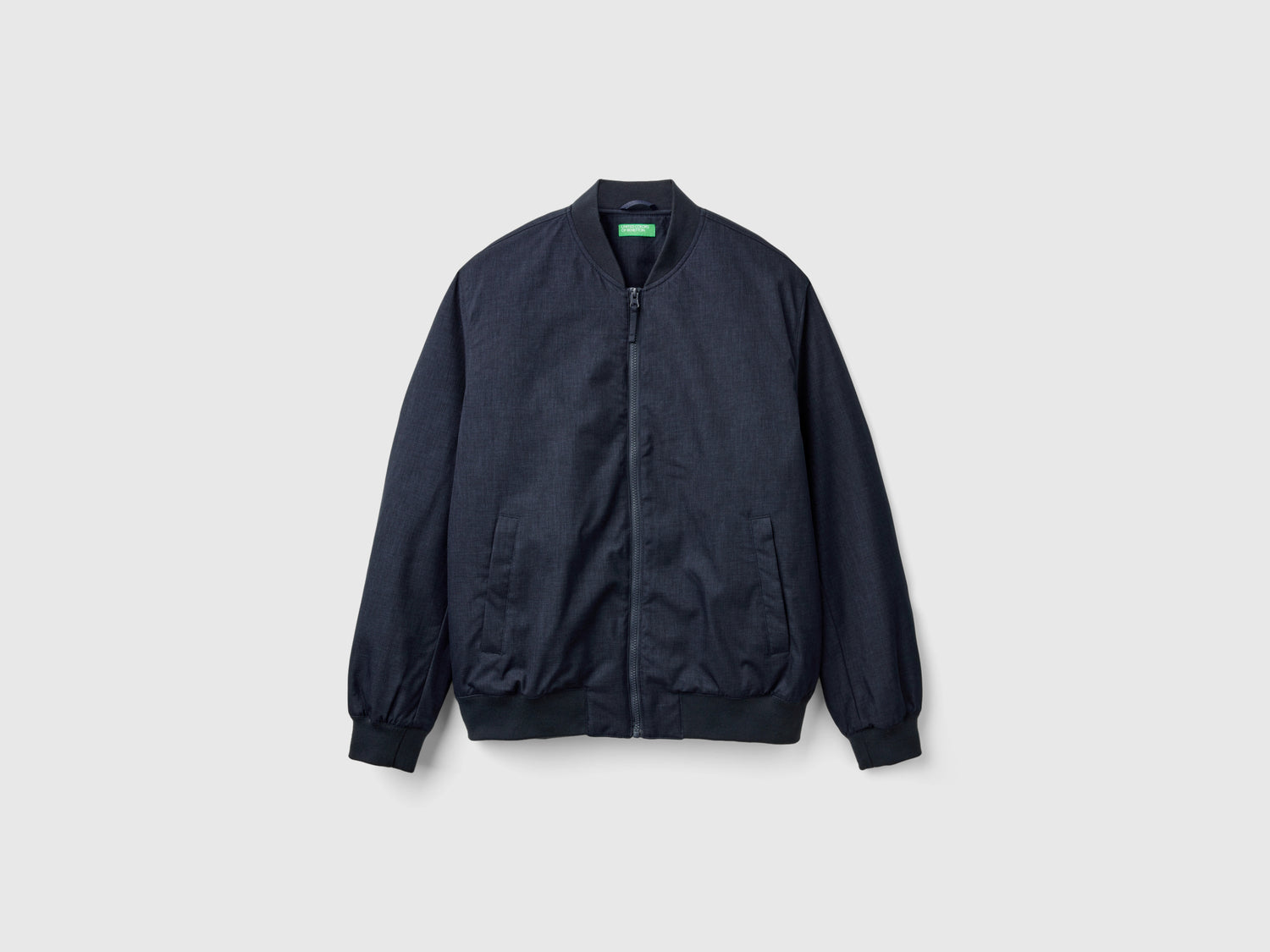 Bomber imbottito regular fit da uomo verde scuro | Benetton Outlet