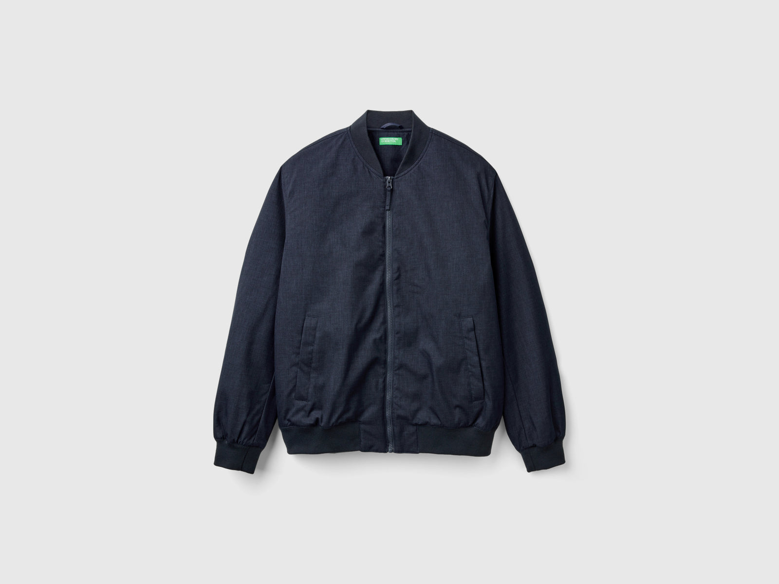 Bomber imbottito regular fit da uomo verde scuro | Benetton Outlet